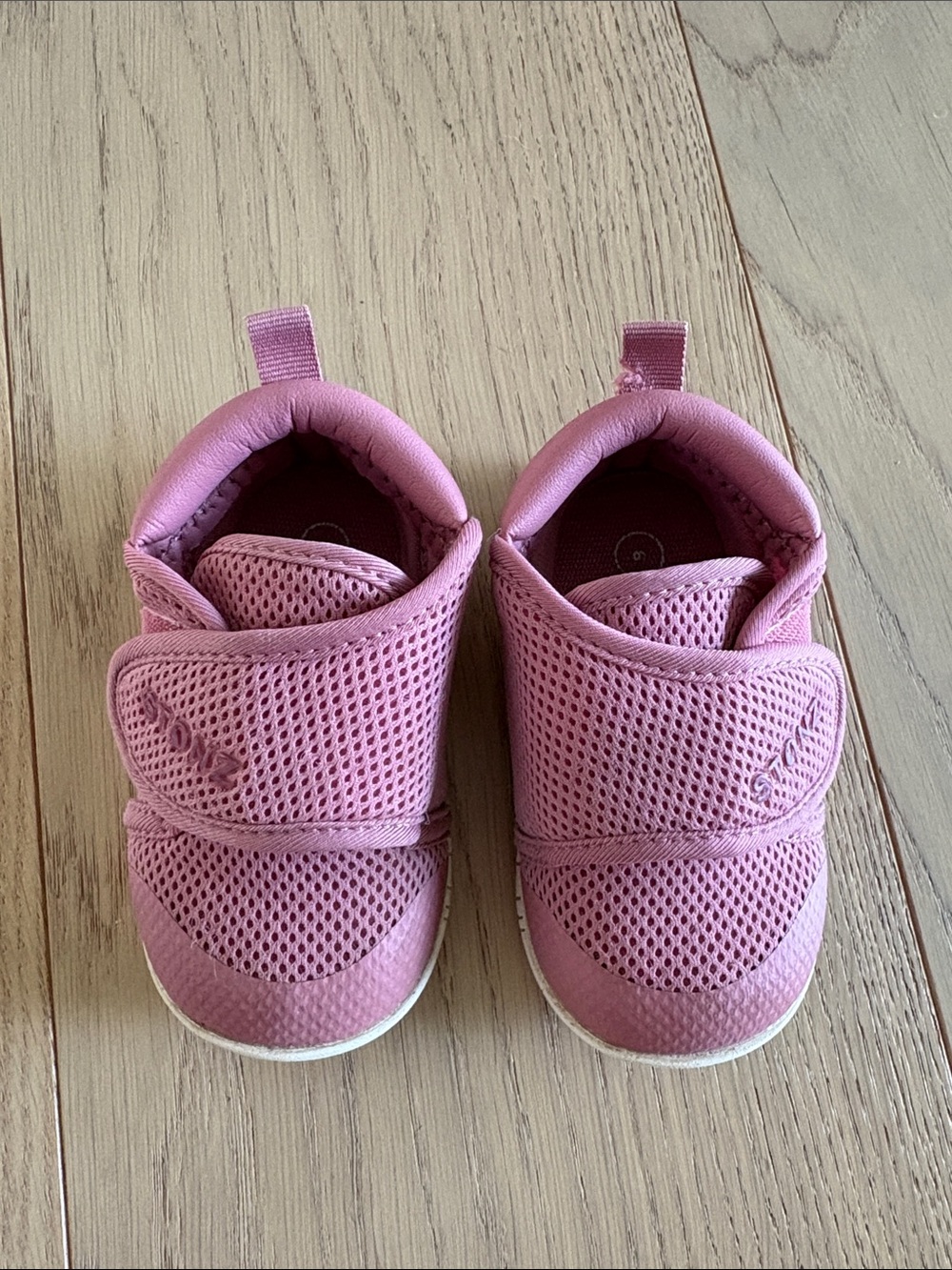 Stonz Pink Mesh Baby Walker Shoes